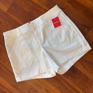 SPANX High Waist White Shorts for Effortless Style
